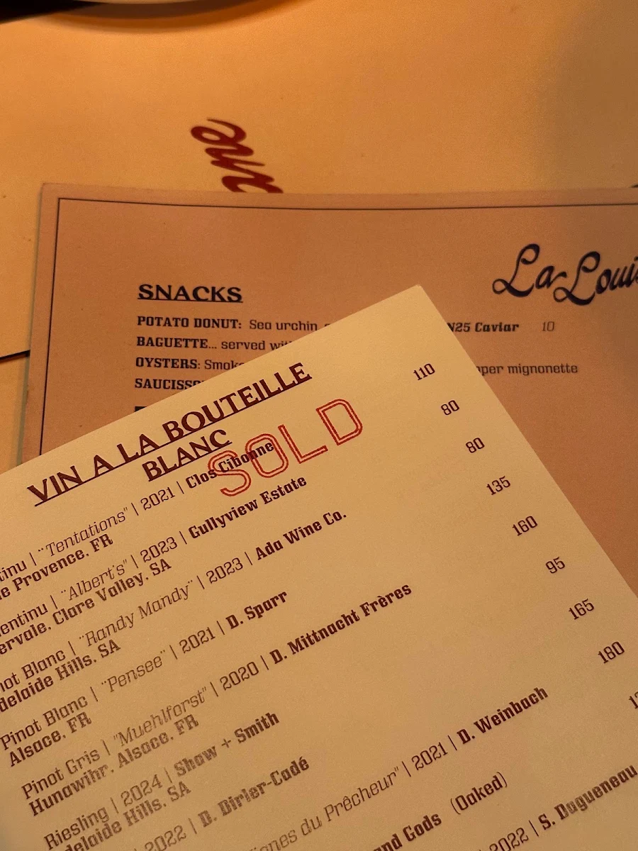 Menu, La Louisiane