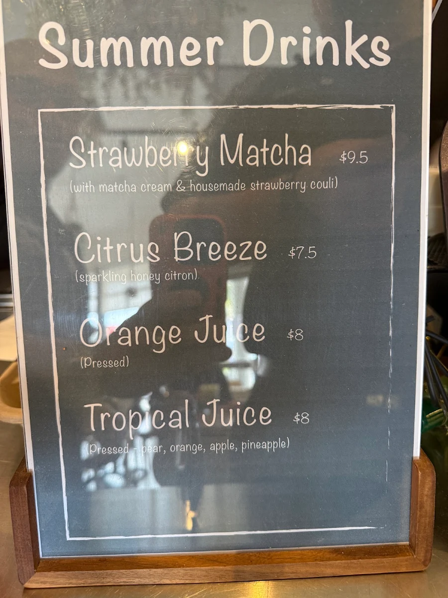 Menu, Nook & Co. Cafe