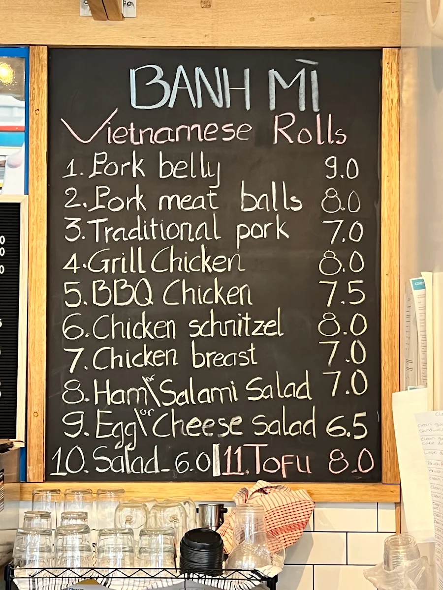 Menu, Tiptop Cafe
