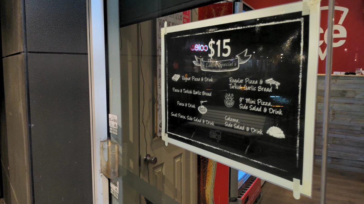 Menu, Secret Slice Pizza & Pasta
