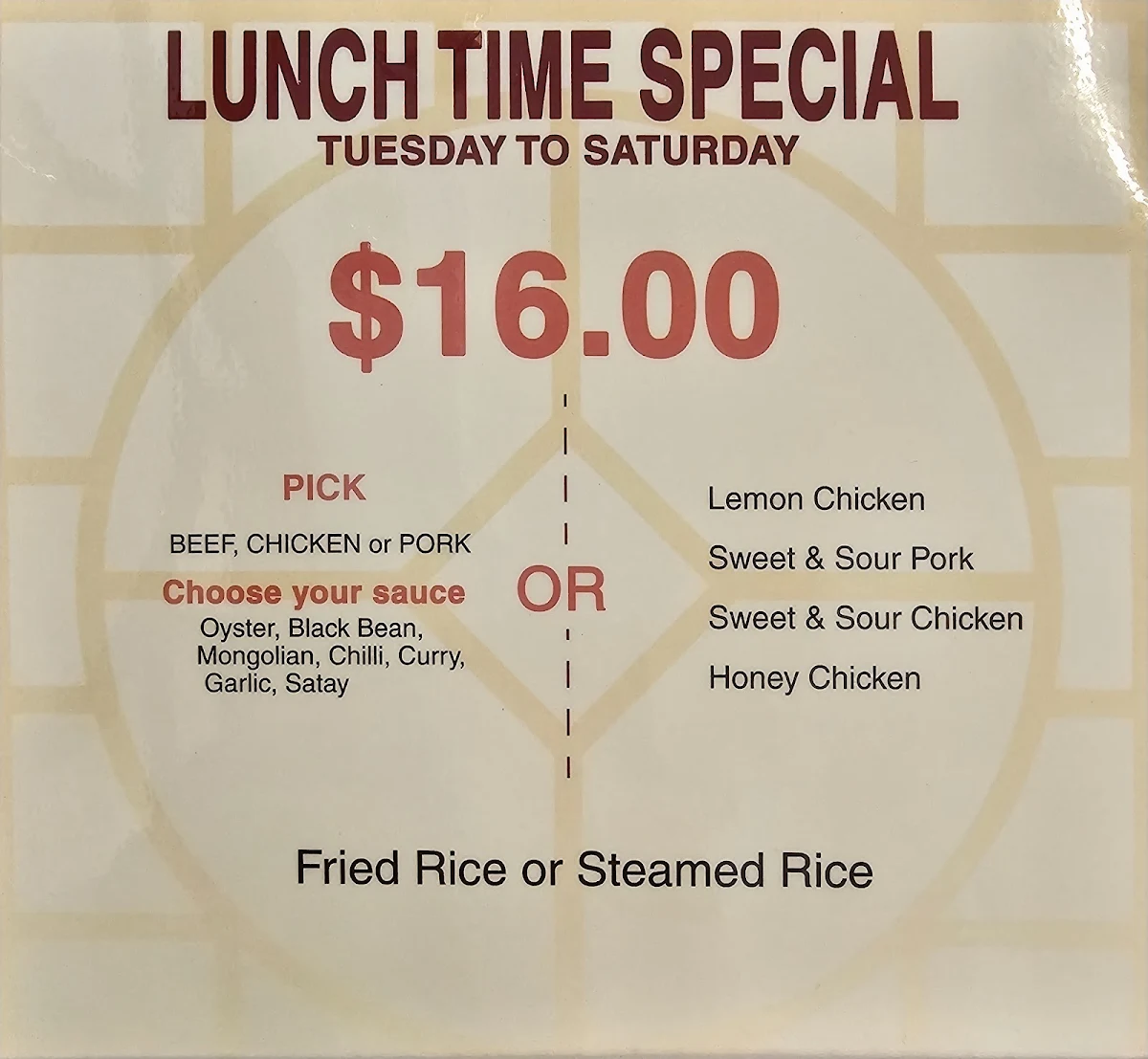 Menu, Bendigo Dumpling House