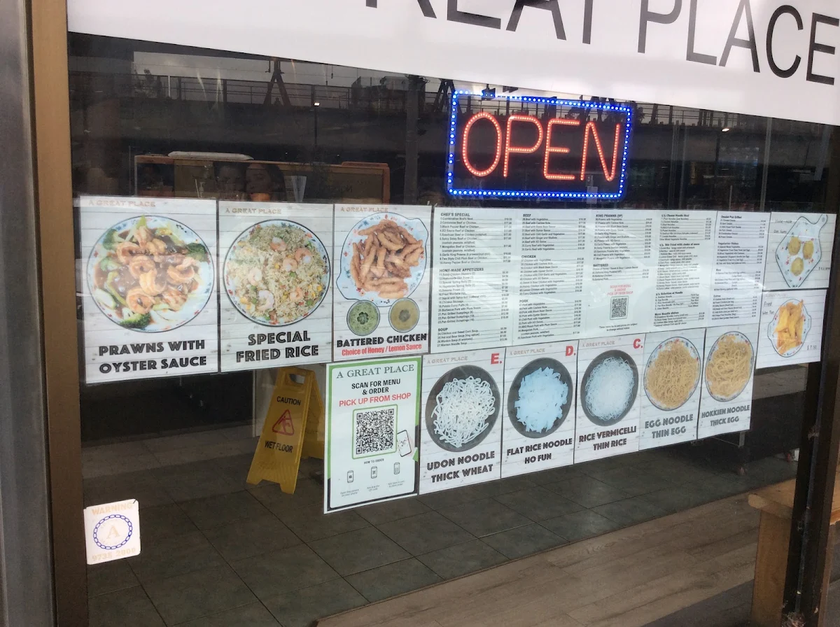 Menu, A Great Place