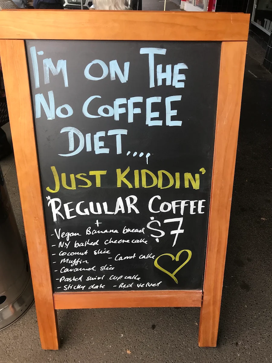 Menu, Madibaa Cafe