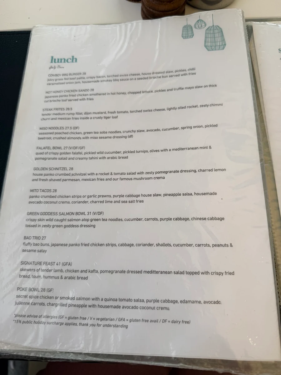 Menu, Grind & Co. Pemulwuy