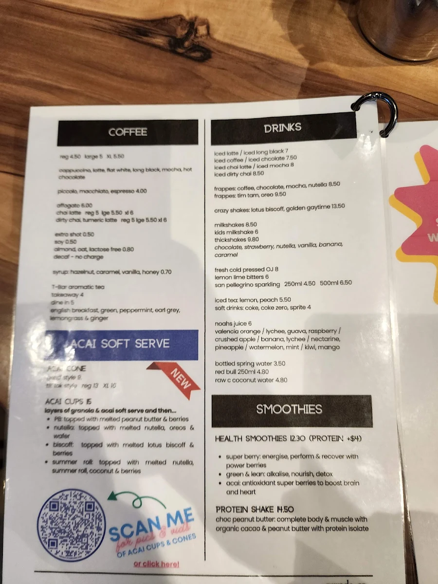 Menu, Grind & Co. Pemulwuy
