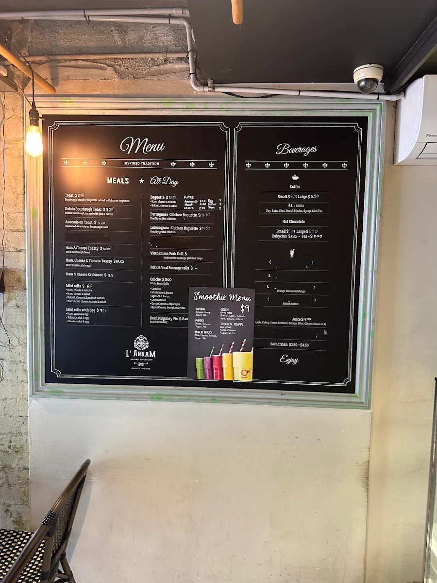 Menu, L'Annam