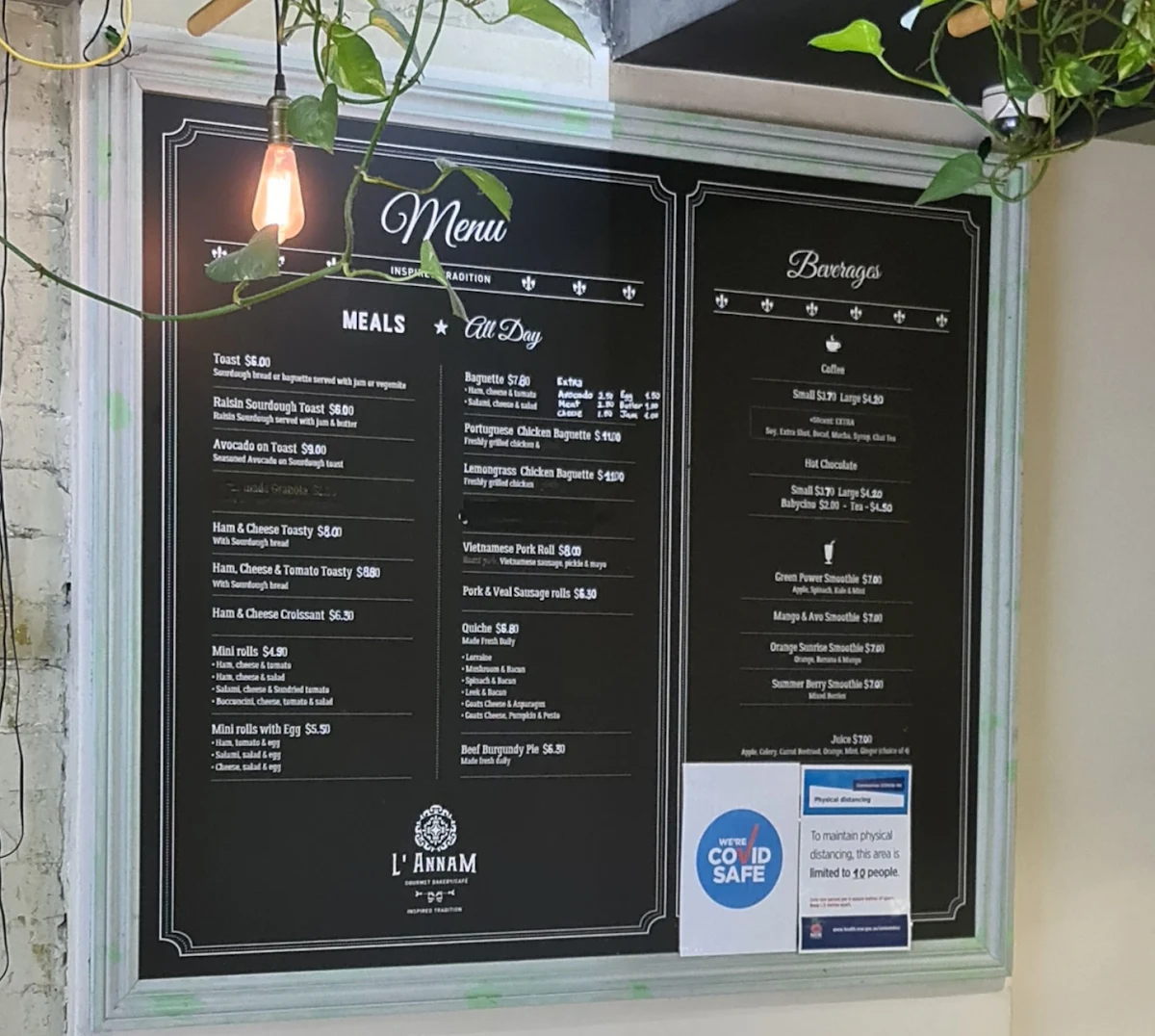 Menu, L'Annam