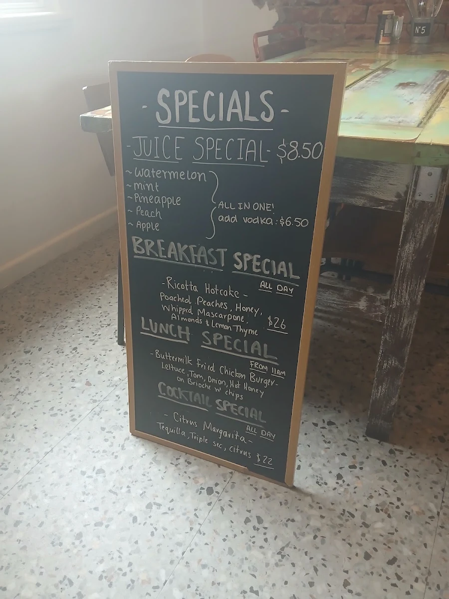 Menu, BeanStation Cafe