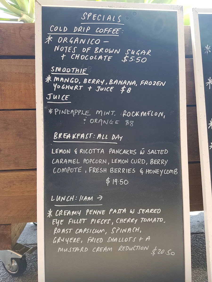 Menu, BeanStation Cafe
