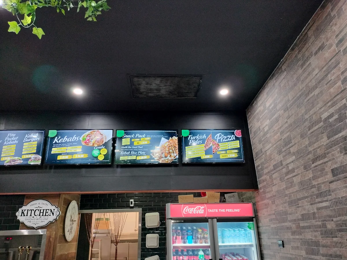Menu, AB ROYAL KEBABS AND PIZZA