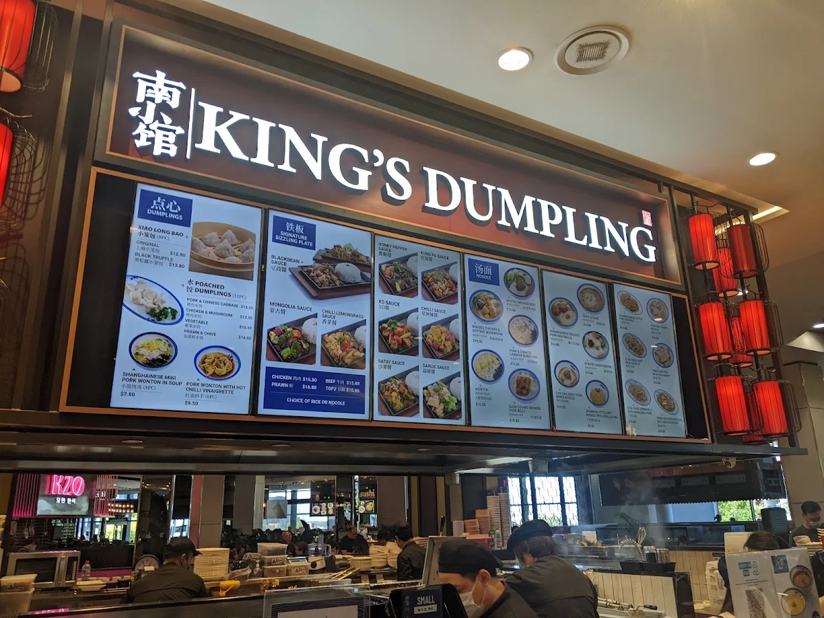 Menu, King’s Dumpling Kitchen