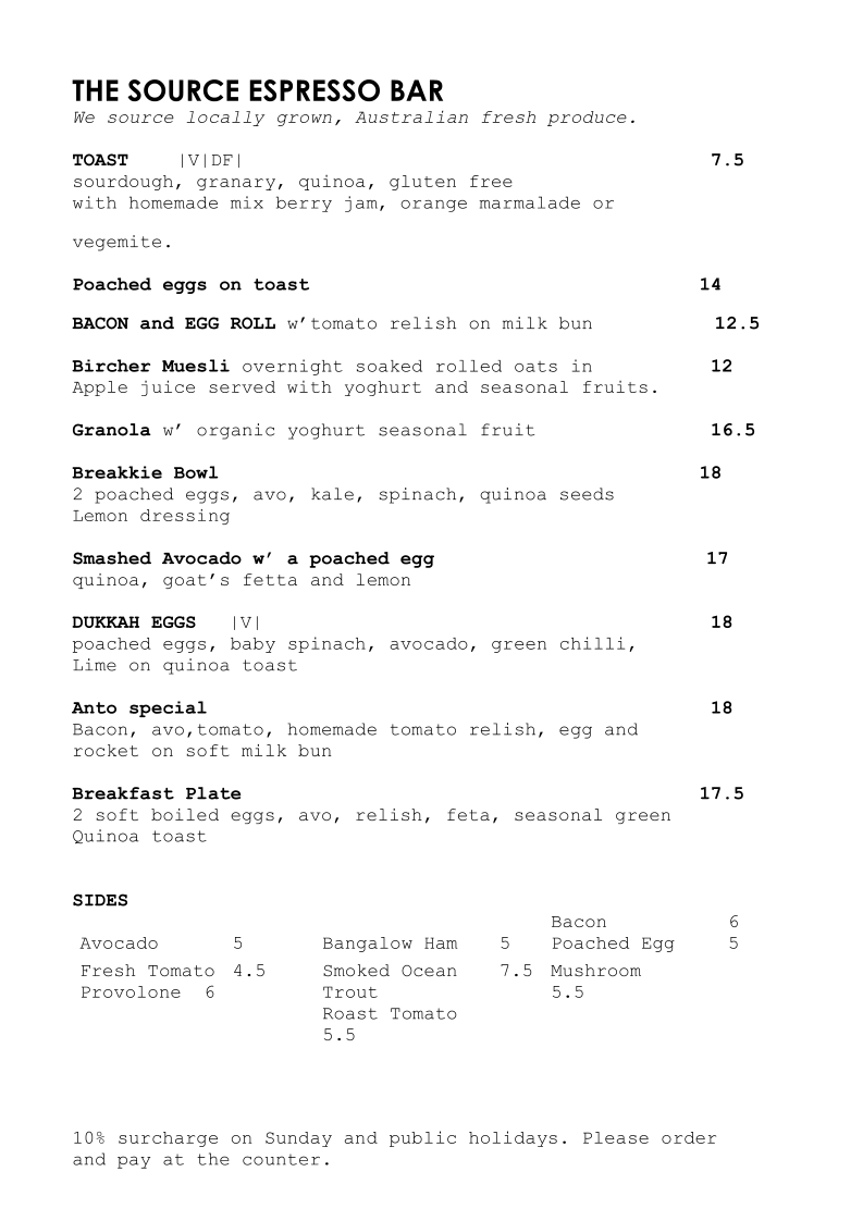 Menu photo 1