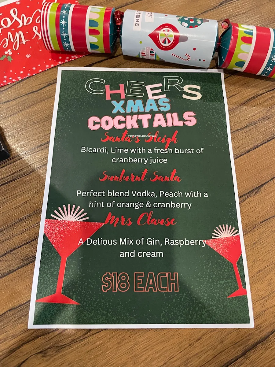 Menu, Cobram Hotel