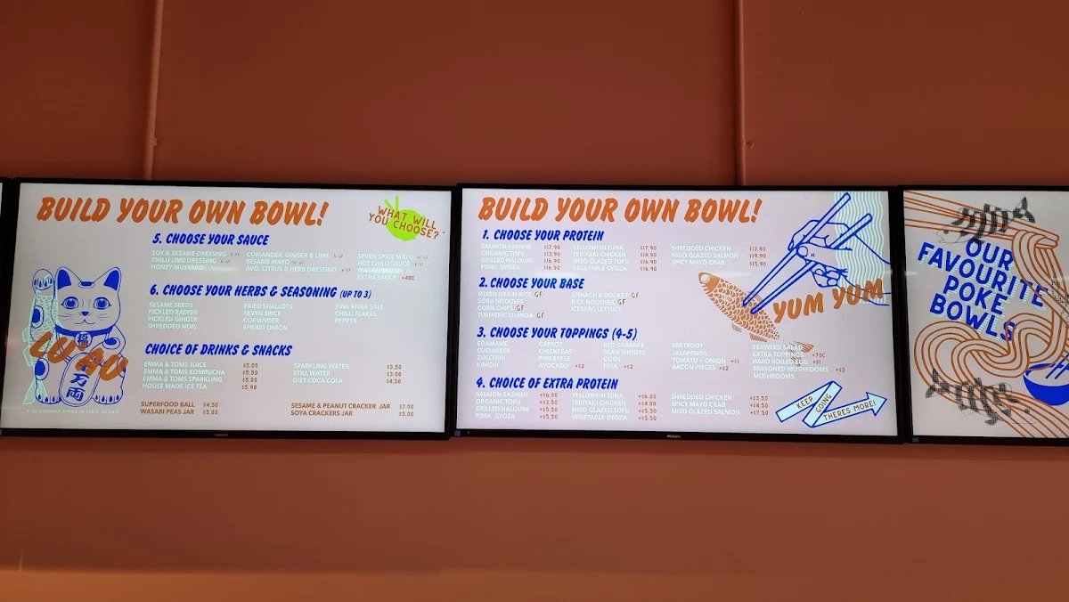 Menu, Poké Geelong