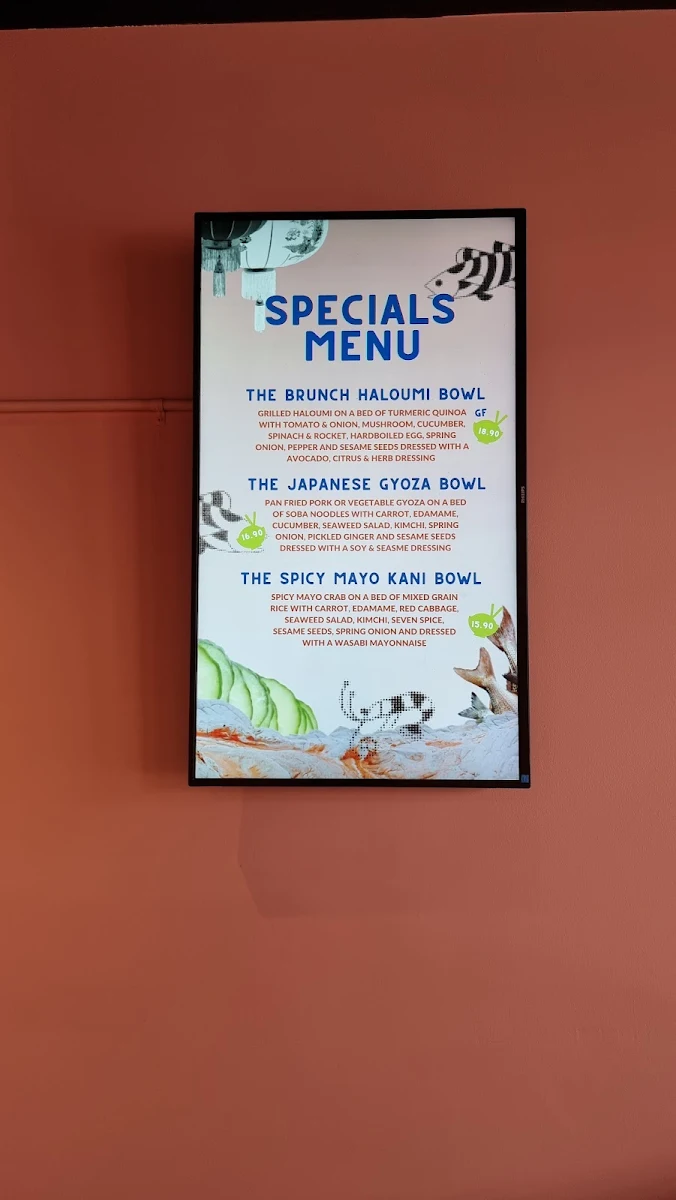 Menu, Poké Geelong