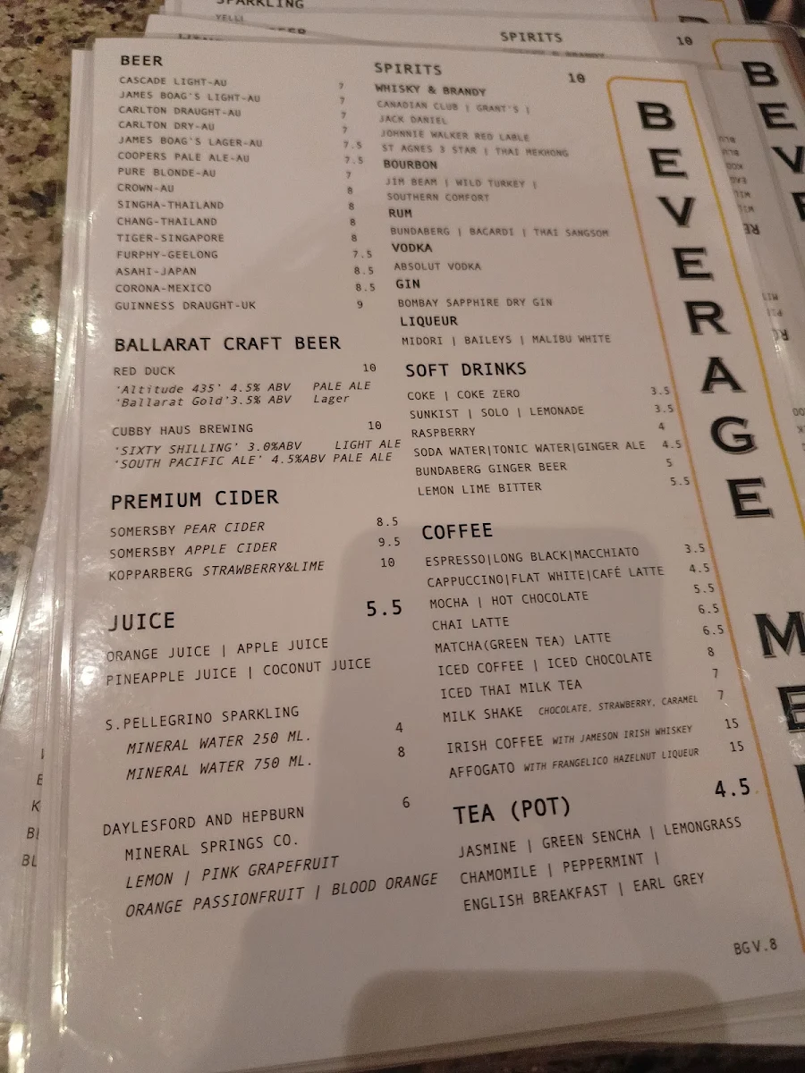 Menu, Brown Grain Thai Restaurant (Online Order Available)