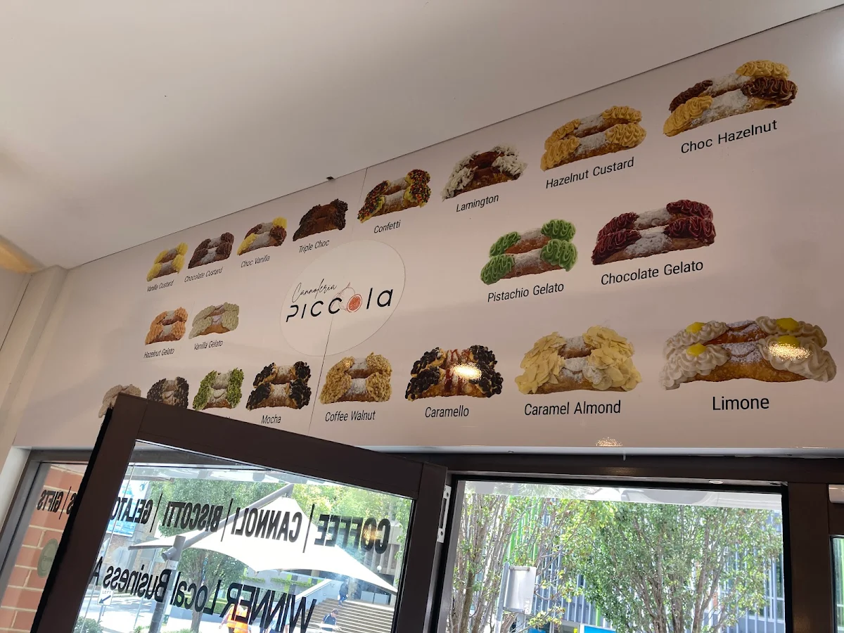 Menu, Cannoleria Piccola & The Piccola Edit
