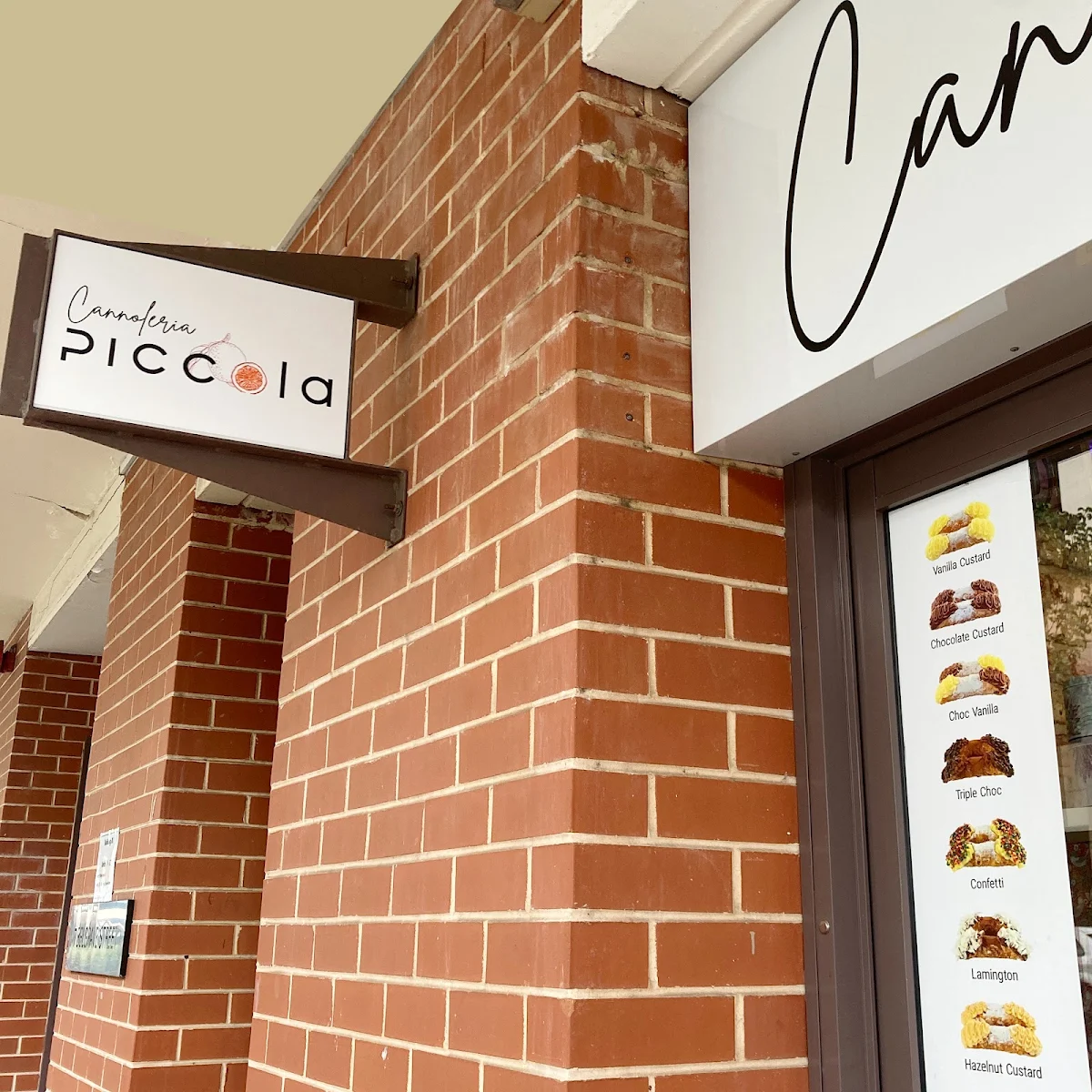Menu, Cannoleria Piccola & The Piccola Edit