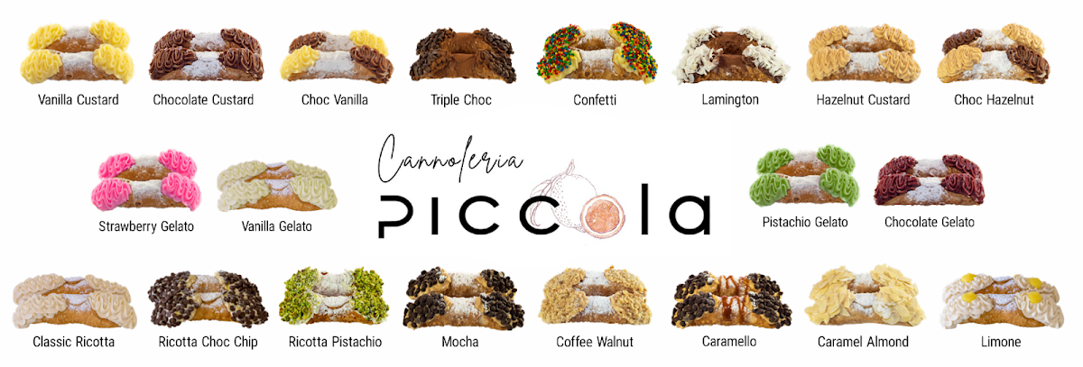 Menu, Cannoleria Piccola & The Piccola Edit