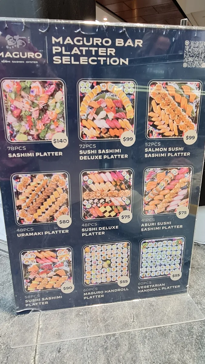 Menu, Maguro Bar - Chadstone