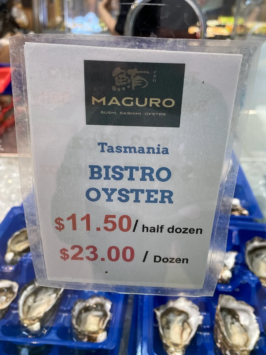 Menu, Maguro Bar - Chadstone