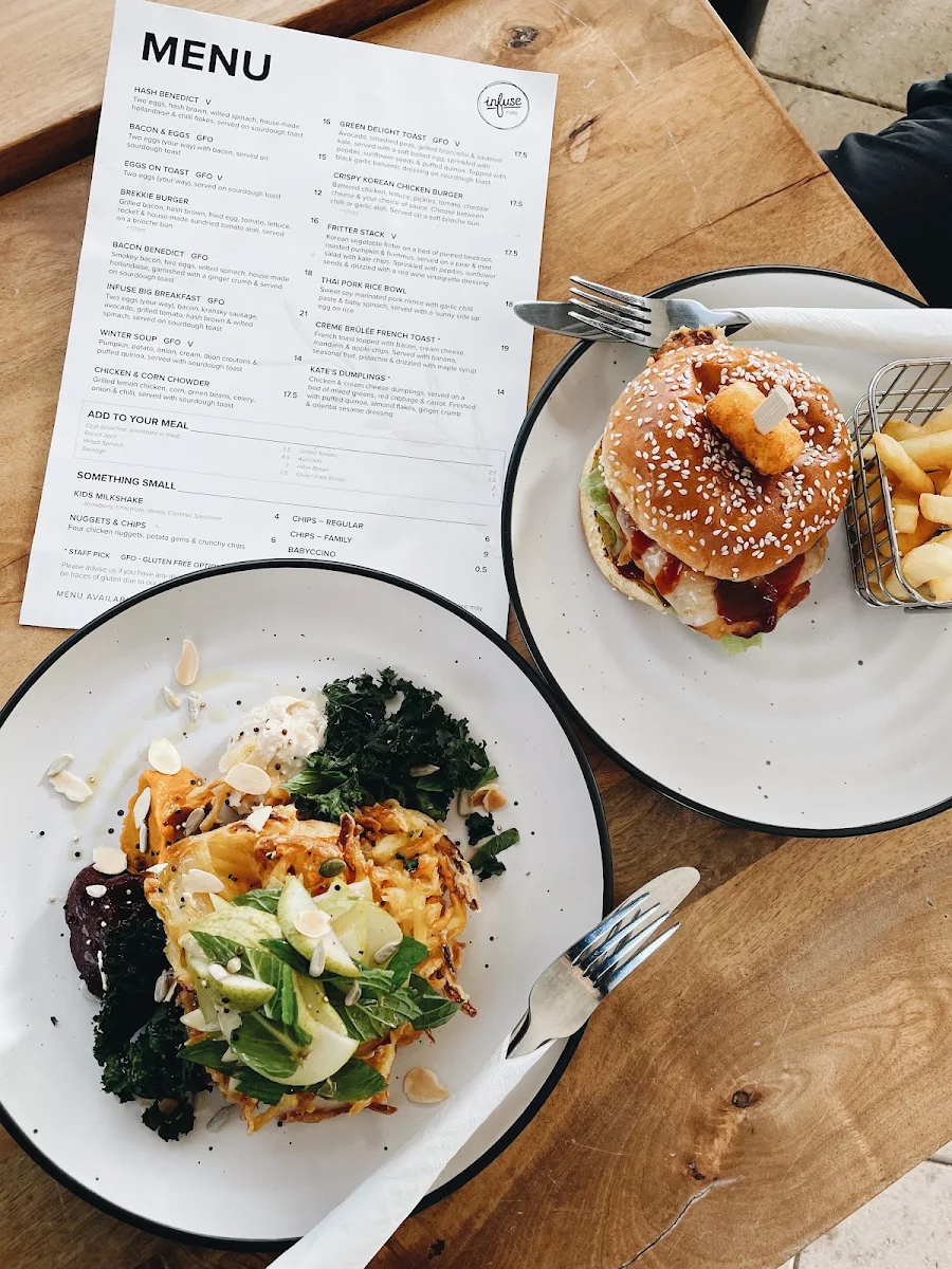 Menu, Infuse Cafe