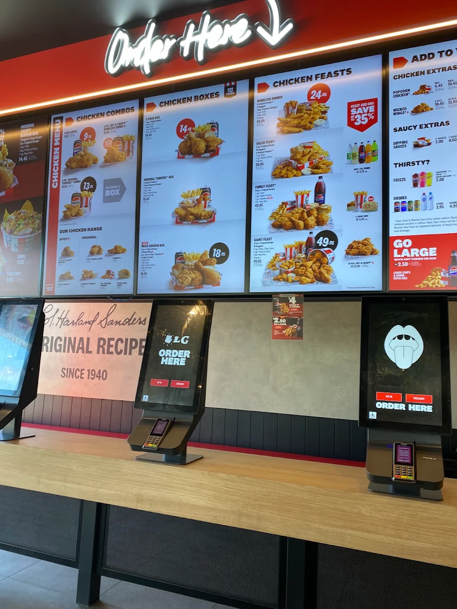Menu, KFC Cannonvale
