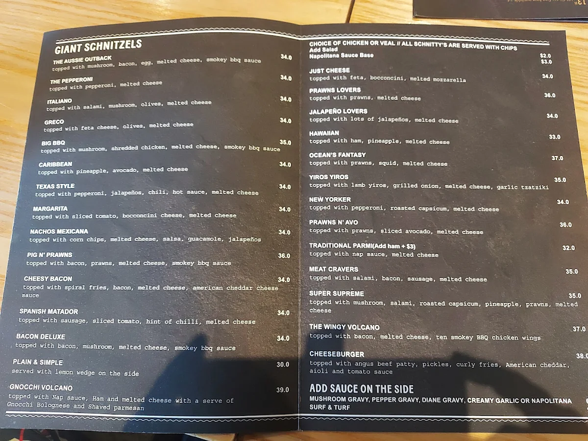Menu, Da Vinci Ristorante