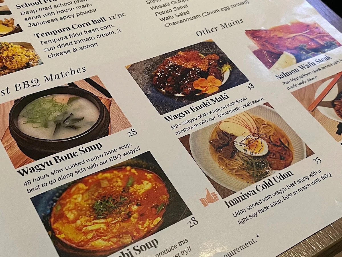 Menu, Wagyu Ya