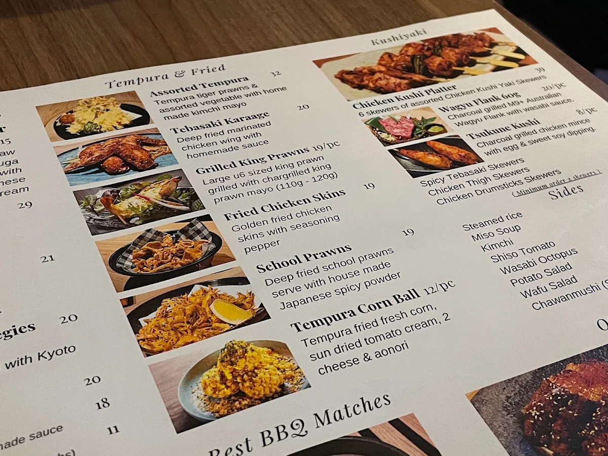 Menu, Wagyu Ya