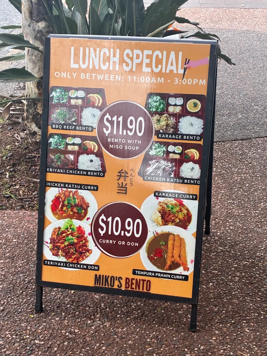 Menu, Miko's Bento