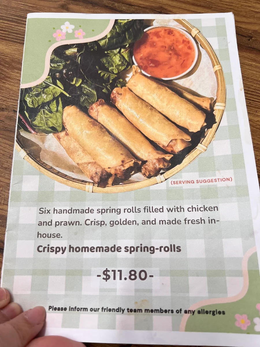 Menu, Lim’s Kitchen