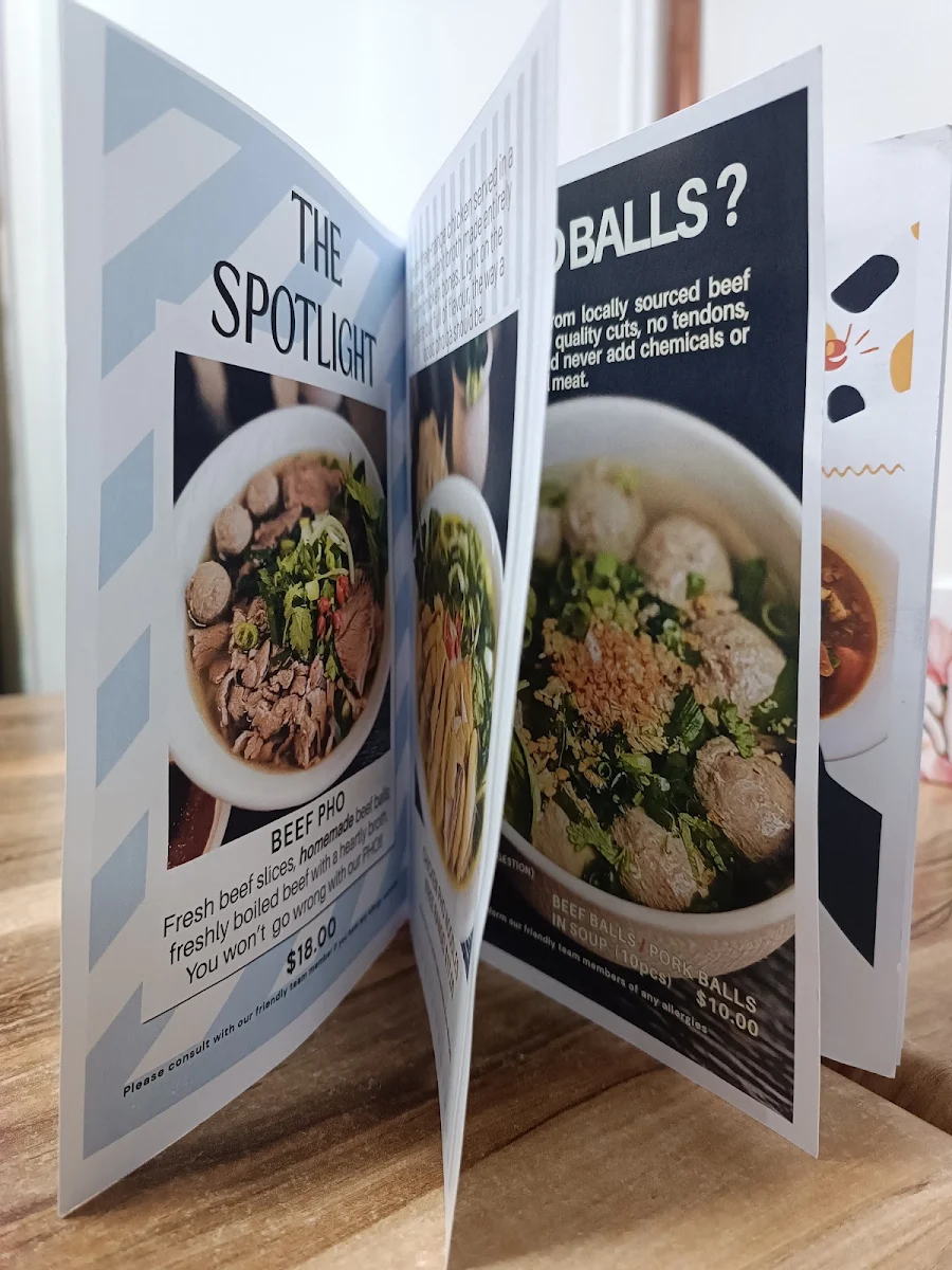 Menu, Lim’s Kitchen