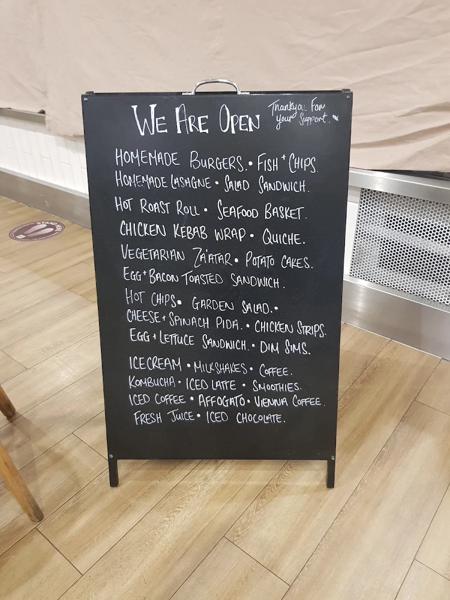 Menu, Sam's Choice Cafe
