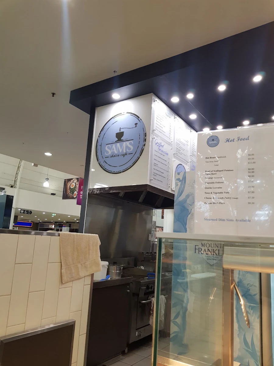 Menu, Sam's Choice Cafe
