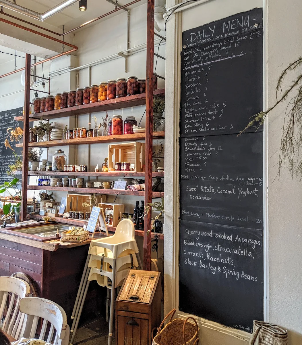 Menu, Cherry Moon General Store