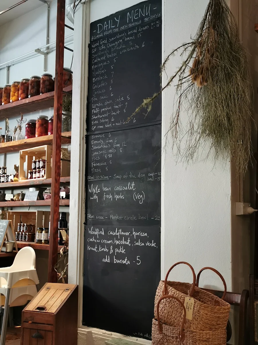 Menu, Cherry Moon General Store