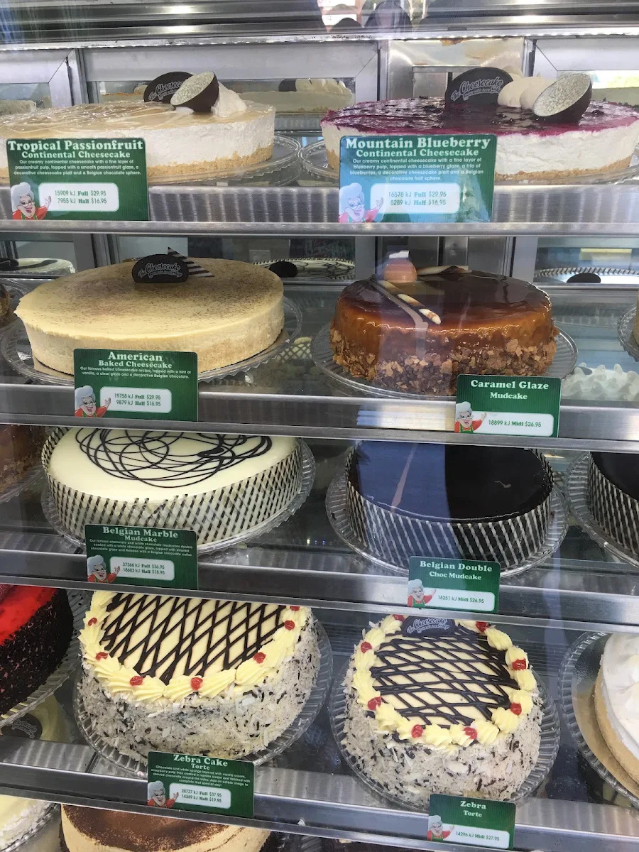 Menu, The Cheesecake Shop Wavell Heights