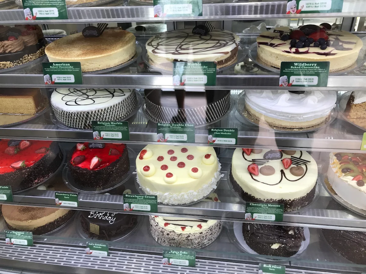 Menu, The Cheesecake Shop Wavell Heights