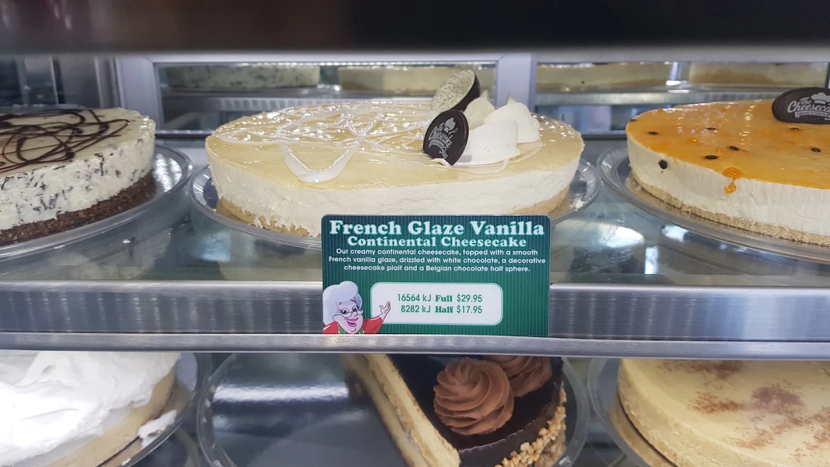 Menu, The Cheesecake Shop Wavell Heights