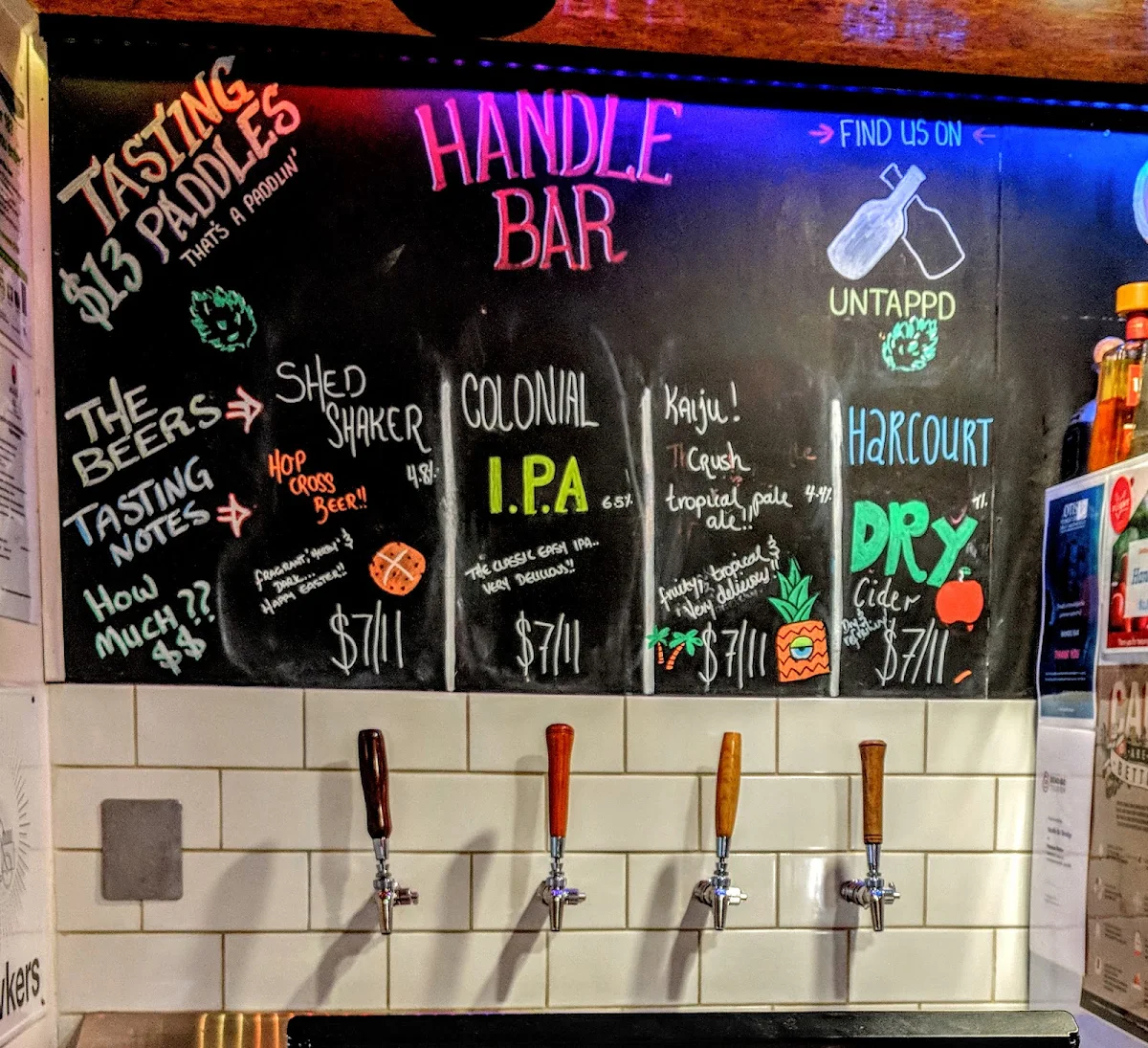 Menu, Handle Bar