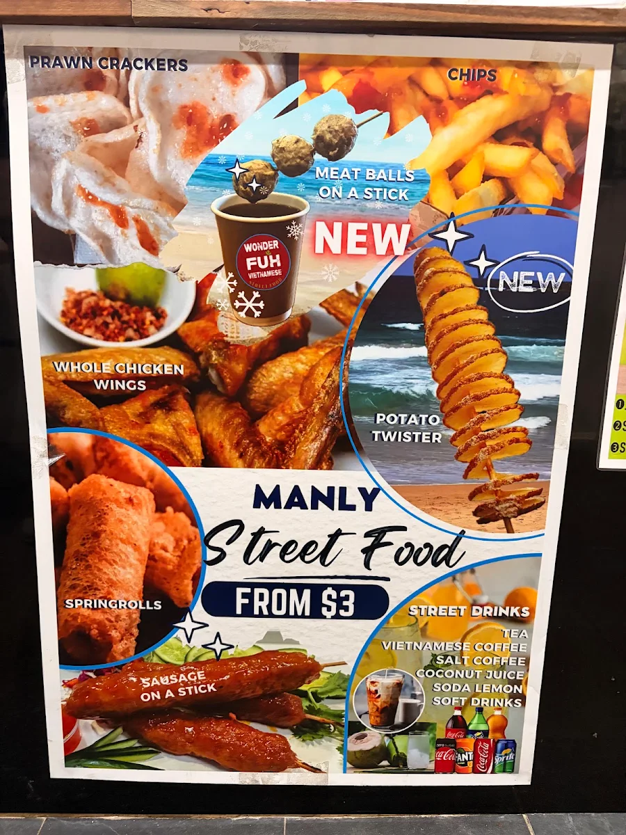 Menu, WonderFuh Vietnamese Street Food