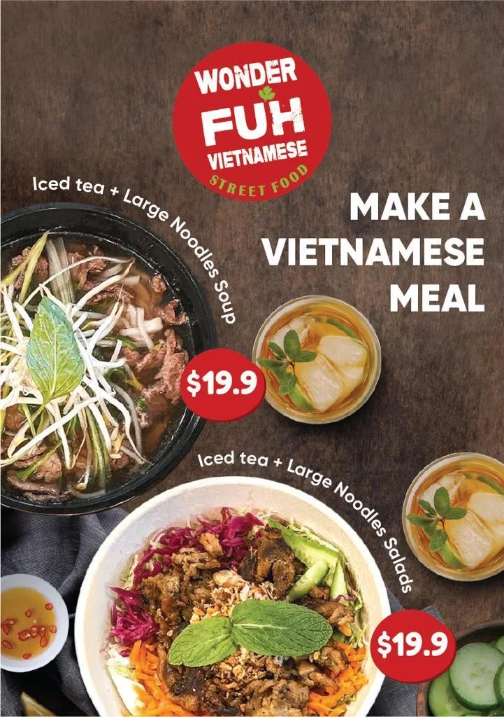Menu, WonderFuh Vietnamese Street Food