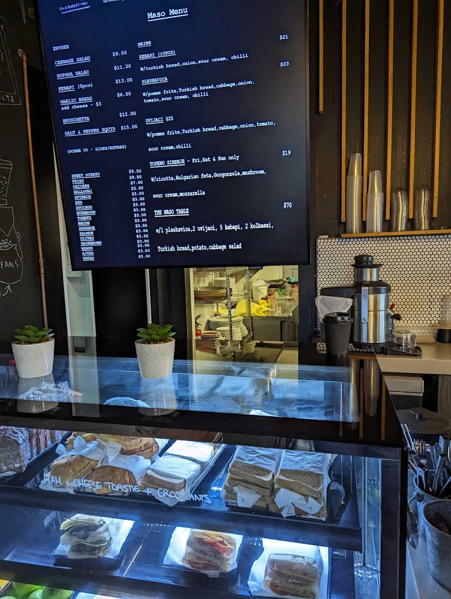 Menu, Collective Cafe & Pizza