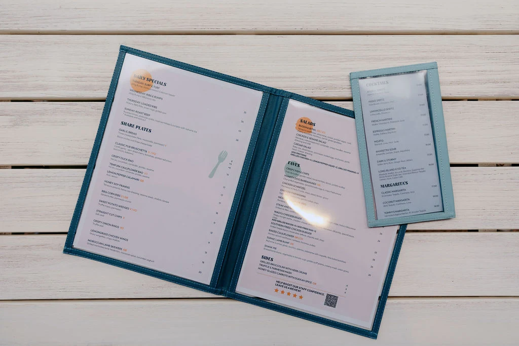 Menu, Varsity Lakes Tavern