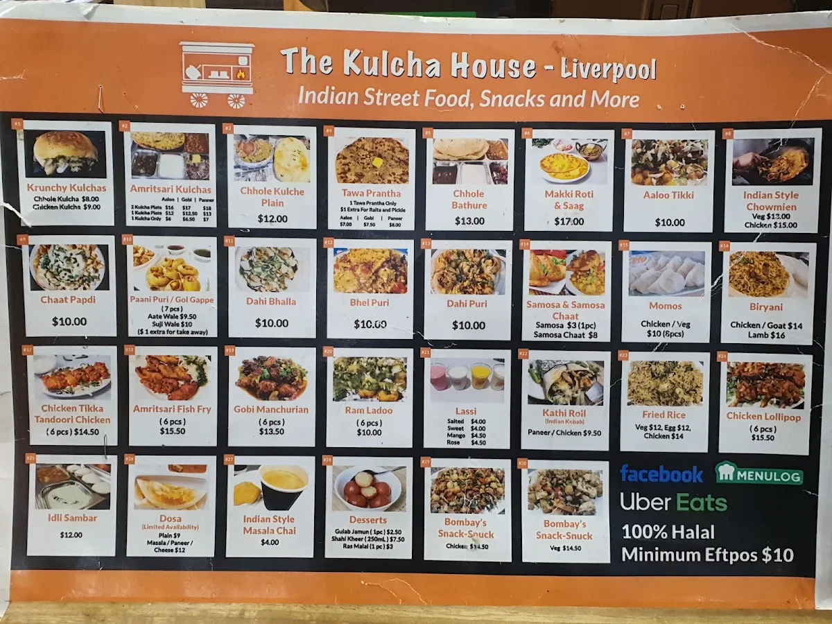 Menu, The Kulcha House-Liverpool-Classic Indian Cuisines