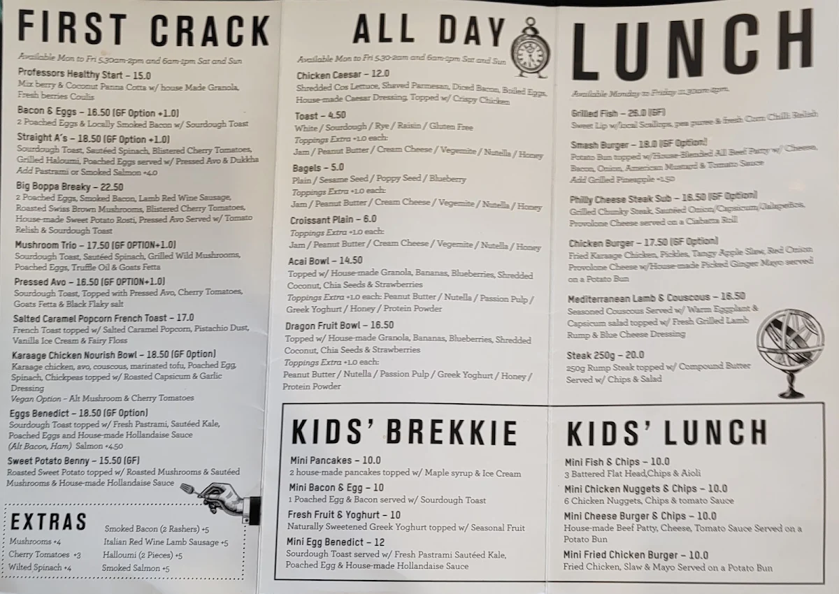 Menu, The Two Professors