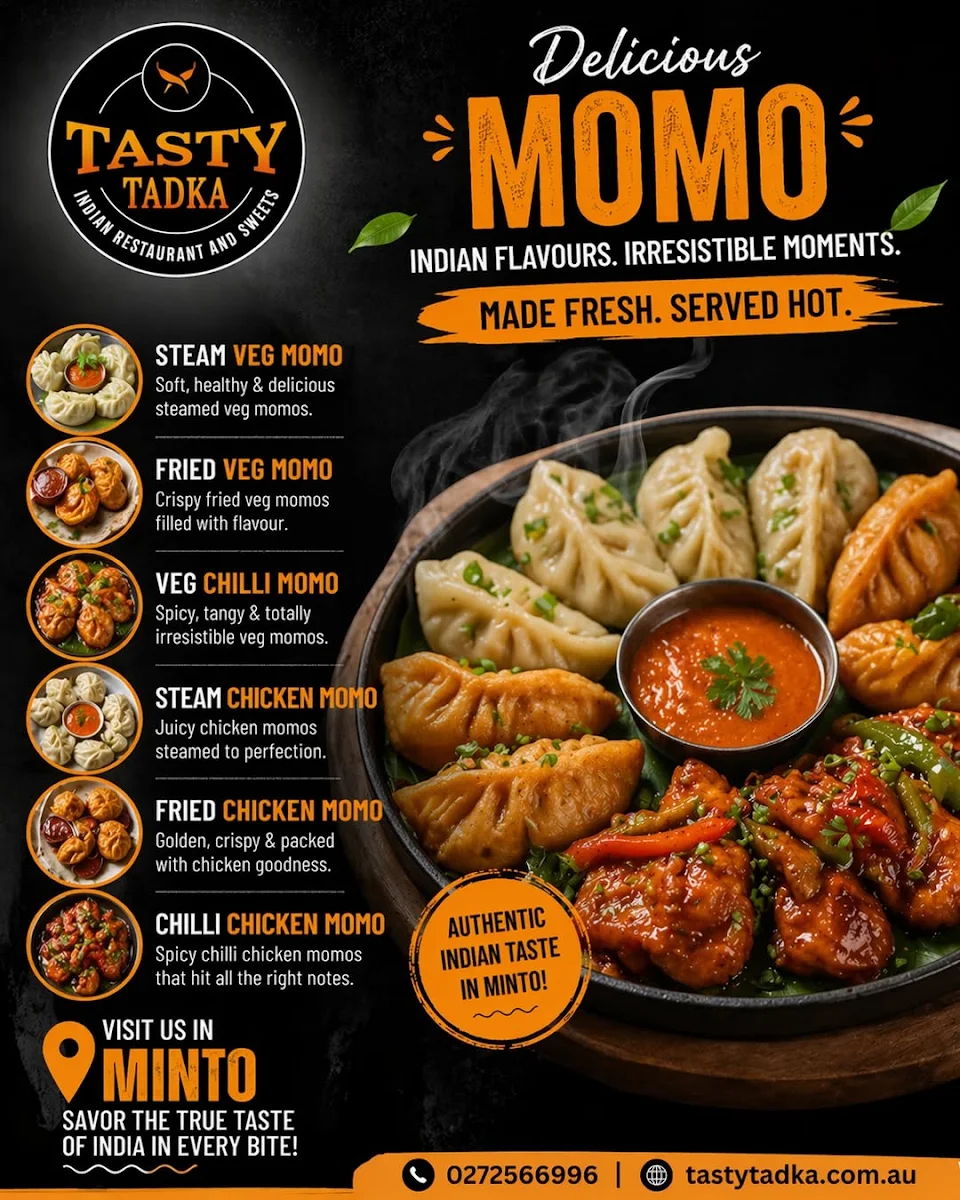 Menu, Tasty Tadka - Indian Restaurant and Sweets, Party Catering
