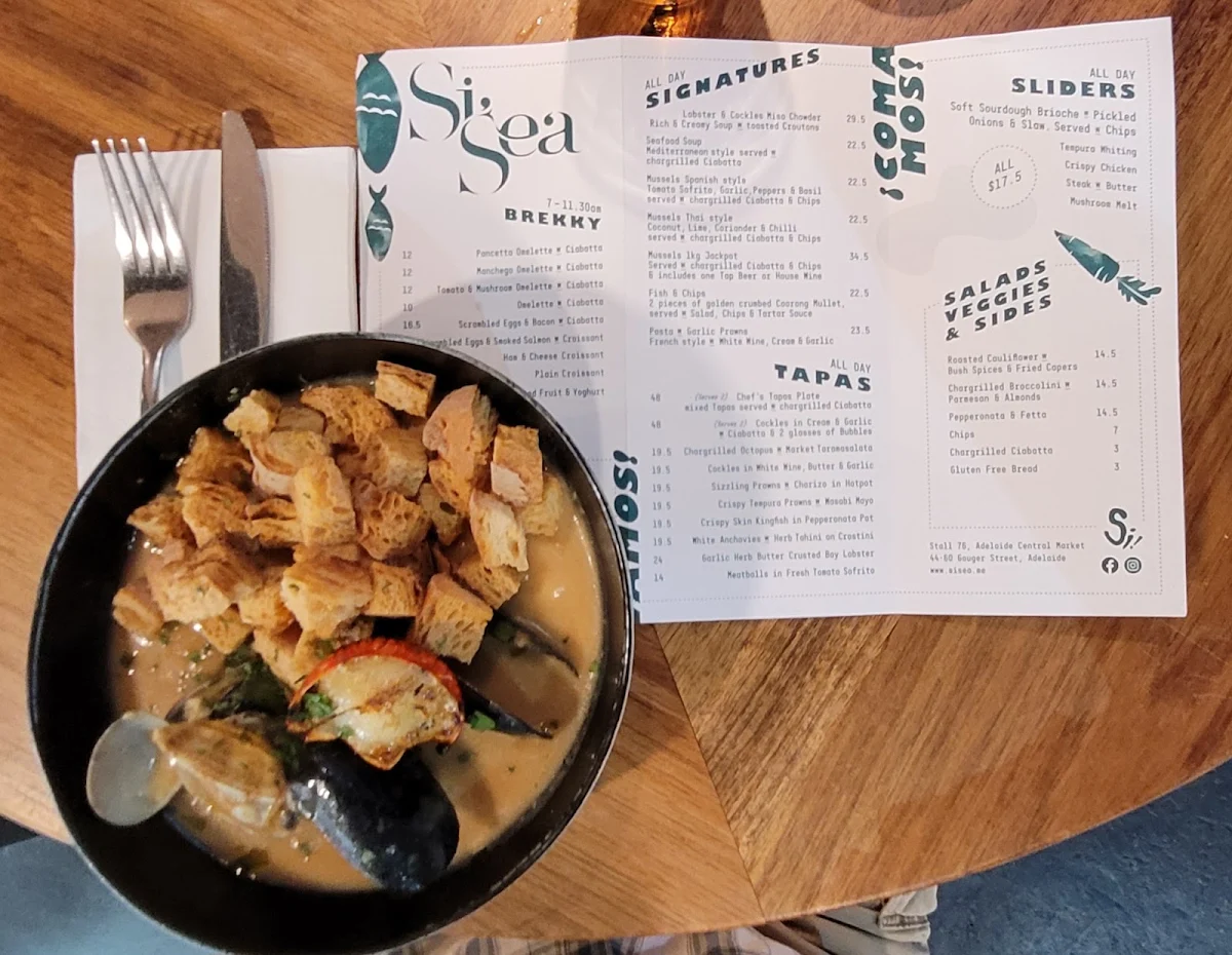 Menu, Si Sea