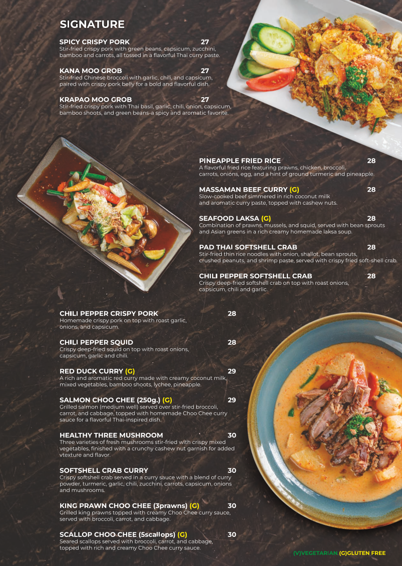 Menu, 86 BANGKOK (KAWANA SHOPPINGWORLD)
